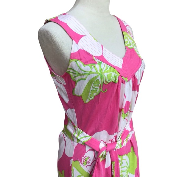 Lily Pulitzer Floral Silk Blend Sleeveless Dress NEW - Picture 6 of 10